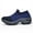 Blue, variant on Tvtaop Womens Wedge Platform Shoes Comfortable Walking Shoes Breathable Knit Ladies Workout Sneakers Casual Sock Shoes