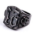 thumbnail image 4 of Jewelry Retro Domineering Domineering Ghost Head Men's Titanium Steel Ring, 4 of 4