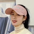 thumbnail image 1 of Sombrero de verano para mujer, sombrero de copa vacío, sombrero de protección solar coreano, gorra con visera deportiva, gorra de béisbol para exteriores, 1 of 6