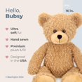 thumbnail image 2 of Bearington Collection Bubsy Brown Plush Teddy Bear Stuffed Animal 16 Inch, 2 of 5