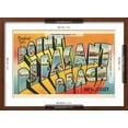 thumbnail image 4 of Art.com Greetings from Point Pleasant Beach, New Jersey Art Print, Brown Frame Wall Art, 23" x 17", 4 of 4