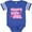Football Blue and White, variant on Inktastic Daddy's Little Girl Girls Baby Bodysuit