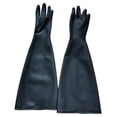 thumbnail image 1 of Guantes de latex de goma resistente PPE shamjiam Guantes de latex negros, 1 of 8
