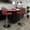 Burgundy, variant on BizChair 2 Pack Contemporary White Vinyl Adjustable Height Barstool with Rolled Seat and Chrome Base