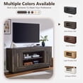 thumbnail image 7 of KeyWhat TV Stand for TVs Up to 80", Modern Entertainment Center with Storage Cabinet & Open Shelves, Cable Management for Living Room, Dark Rustic Oak, 7 of 7