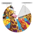 thumbnail image 2 of Picia Colorful Giraffes with Drinks Print Christmas Tree Skirt , Christmas Tree Skirt Ornaments for Merry Christmas Holiday Party Decorations Indoor Outdoor-36", 2 of 7