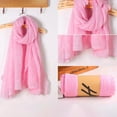 thumbnail image 3 of JUNTEX Women Solid Color Long Scarf Wrap Vintage Cotton Linen Large Shawl Hijab Elegant, 3 of 19