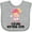 AC-Heather Grey, variant on Inktastic Future Softball Star Girl Girls Baby Bib