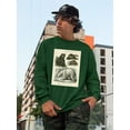 thumbnail image 2 of Brown Bearm. Polar Bear Sweatshirt Men -Sydenham Edwards Designs, Male Large, 2 of 4