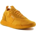 thumbnail image 1 of Boss Titanium Men's Lace Up Running Inspired Trainers In Yellow Size 7, 1 of 6