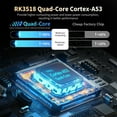 thumbnail image 4 of X88Pro 14 Android TV Box, 4-Core Processor, 2GB RAM 16GB ROM, Android 14, Wi-Fi 6, BT5.2, 4K Ultra HD, HDR10+, Voice Remote Control, 4 of 9