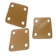 thumbnail image 3 of 3 Piezas Placa de Cuñas de Mástil de Guitarra Placa de Cuello de Cuña de Guitarra Soporte de Cuello Duradero Placa de Mástil de Guitarra de 4 Agujeros Caqui, 3 of 8