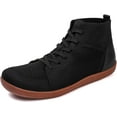 thumbnail image 2 of Men's High Top Minimalist Barefoot Shoes Wide Toe Box Zero Drop Sole Cushioned Ankle Support, 2 of 8