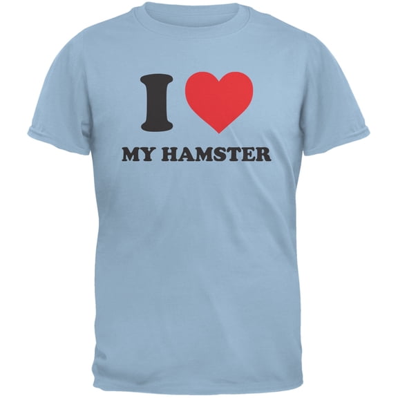 I Heart My Hamster Light Blue Youth T-Shirt - Medium(10/12)