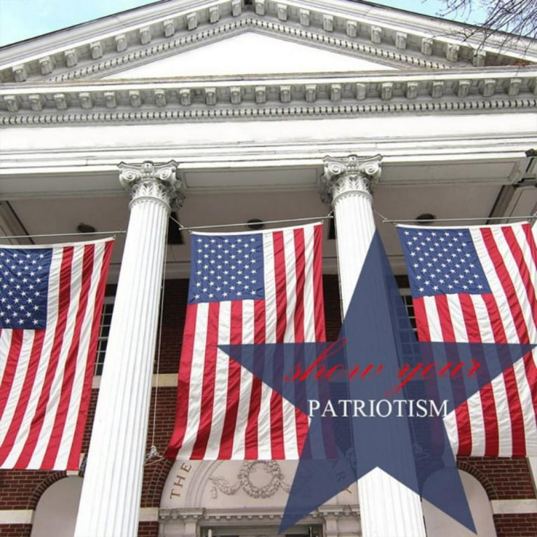 Embroidered American Flag 90*150cm 