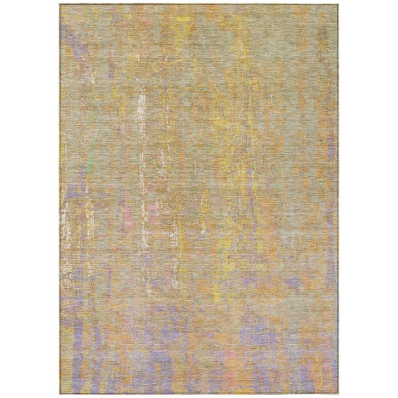 Dalyn Rugs Machine Washable Indoor/Outdoor Chantille Green 10' x 14' Rug