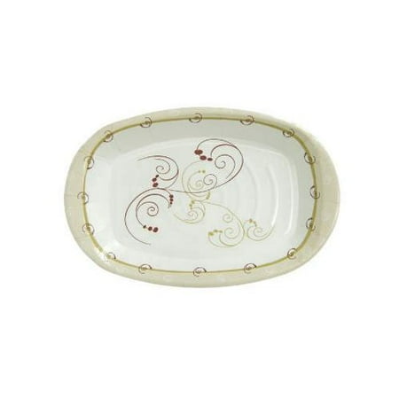 Solo Paper Platter, Medium-weight, 8x6, Symphony Design, 125/pack SCCPL86SYM