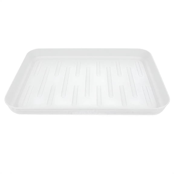 ACDANC Large Shoes Tray Indoor Boot Tray for Shoes and Plants - Water Resistant Mat (Grey),13.78"X10.83"X1.18"