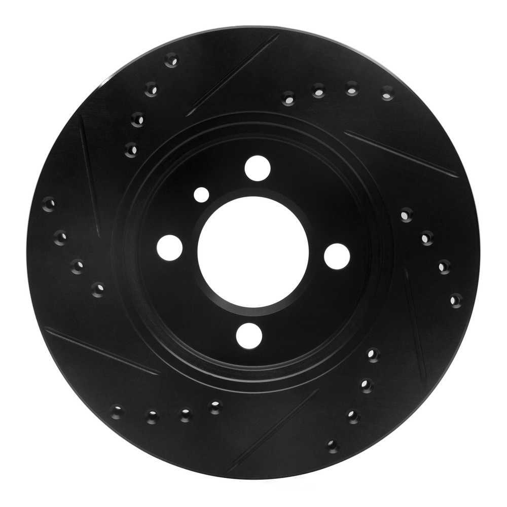 Dynamic Friction Company 633-31017R DFC Brake Rotor - Drilled And Slotted - Black