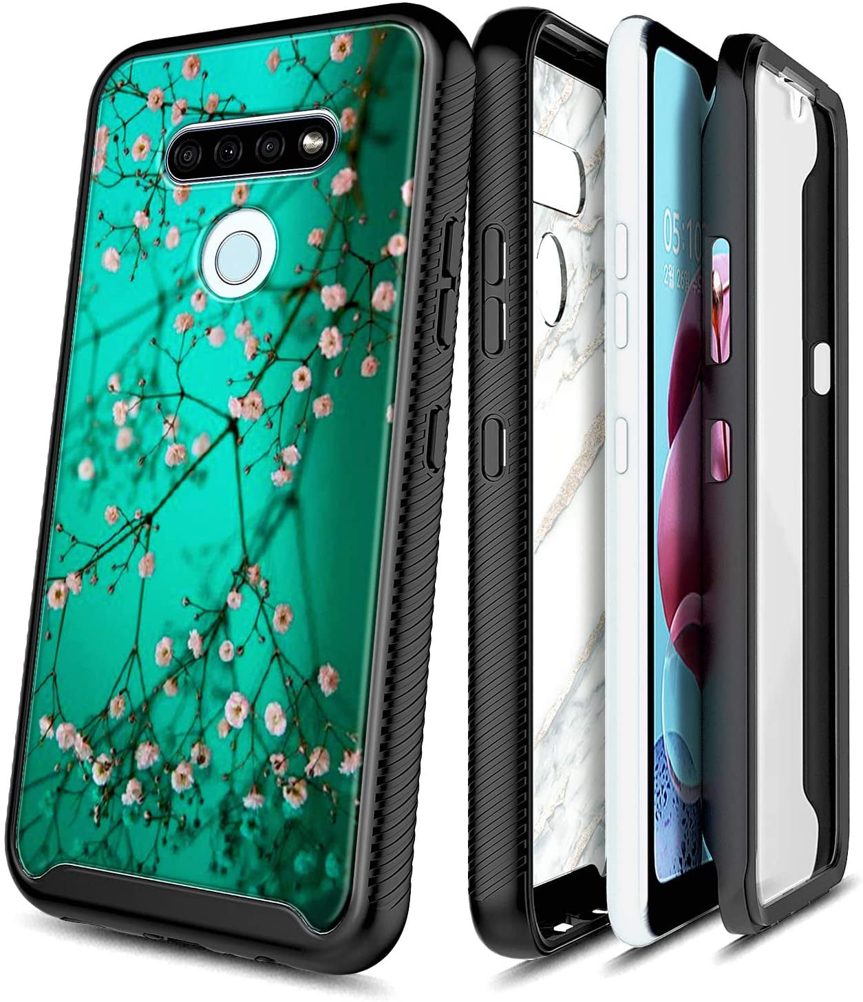 For LG K51 Case, LG Reflect with Builtin Screen Protector, Nagebee