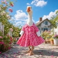 thumbnail image 6 of 23 Inch Halloween Porch Goose Outfits, Foldable Reusable Decor, Adds Festive Charm to Lawn, Garden and Backyard Spaces, Statue Not Included (C), 6 of 6