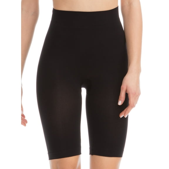FarmaCell BodyShaper 603B (Black, S/M) Firm control body shaping shorts with girdle - light and refreshing NILIT BREEZE fibre, 100% Made in Italy