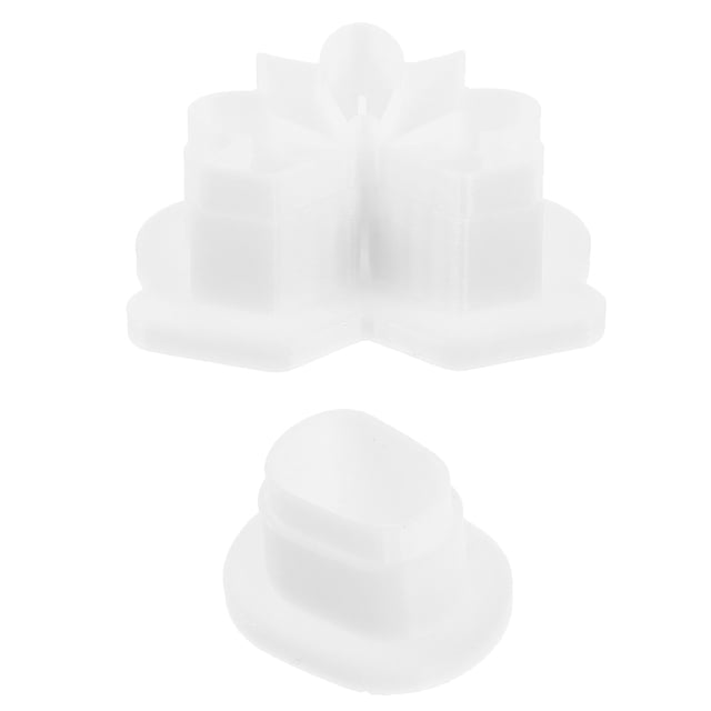 WEUVEB 2Pcs White Silicone Clay Earring Cutters Polymer Mold for Versatile Jewelry Craft Use
