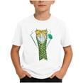 thumbnail image 1 of Camisetas de Manga Corta Casual Del Día de San Patricio de la Carta Imprimir Cuello Redondo Camiseta para Niños Niños de Verano Ropa Casual Manga Corta Crop Top, 1 of 6