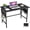 Black, variant on Folding Desk, Small Foldable Desk 40" for Small Spaces, Space Saving Computer Table for RV, Apartment, Office, Easy Assembly with Movable Pegboard Panels,Rustic Walnut
