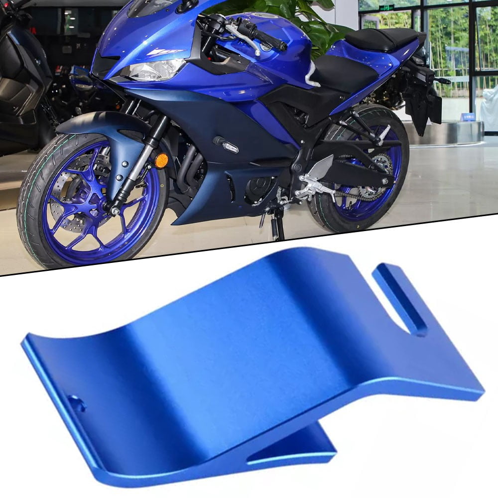 CADUFUELLY Motorcycle Tire Bead Holder Tool - Blue Stainless Steel Hook For Mounting/Dismounting Dirt Bike Tires