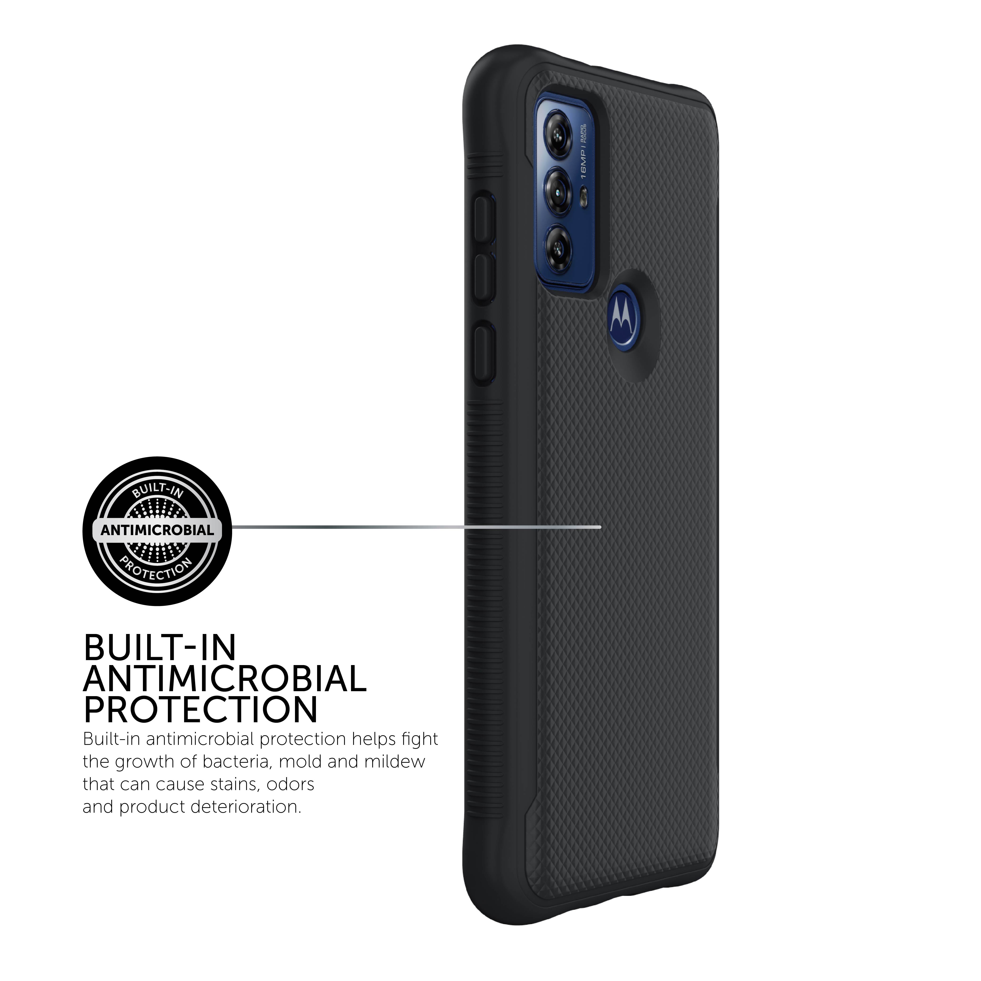 Body Glove Textured Gel Phone Case for Motorola moto g PLAY (2023) - Black