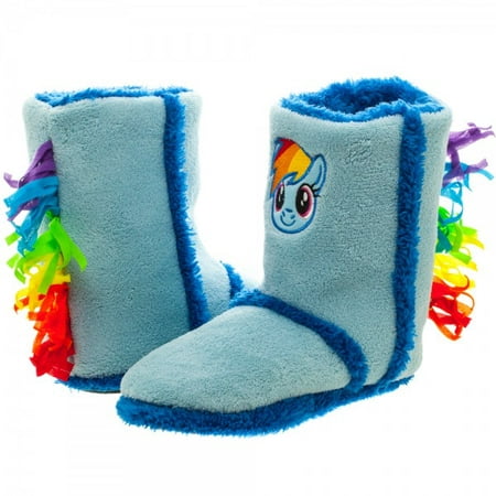 Image of Boot Slippers - My Little Pony - Rainbow Dash Size Large L wh1l2klpt-l
