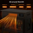 thumbnail image 5 of Dovov 24" Electric Fireplace Heater, Freestanding Fireplace Stove with 3D Realistic Flame, Portable Space Heater with Remote Control and Timer, 1000W/1500W, 5200 BTU, Brown, 5 of 12