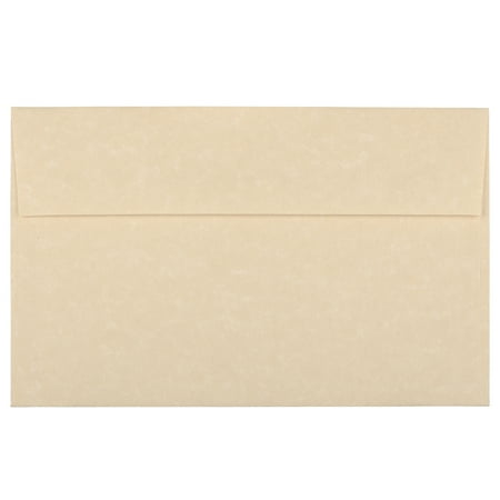 UPC: 0707152638746 | JAM A10 Envelopes  6 x 9.5  Brown Parchment  50/Pack