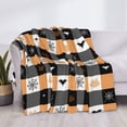 thumbnail image 6 of Halloween Decorations Throw Blanket for Couch, spider web bat halloween Halloween Blanket Fuzzy Throw Blanket, Halloween Decor Cuteness Plush Flannel Blanket & Throws, 6 of 7
