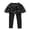 Q2Black, variant on lnmuld Boys Sweatpants Toddler Trendy Girls' Leggings Skirt Ruffle Skirt Pants Kids Solid Color Size:5-6 Years