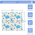 thumbnail image 5 of SKYSONIC Dinosaur Washcloths Set of 4, Highly Absorbent Soft Cotton Fingertip Towels for Bathroom, Kitchen, Gym, Spa, Home Decor 12 x 12 Inch, 5 of 7