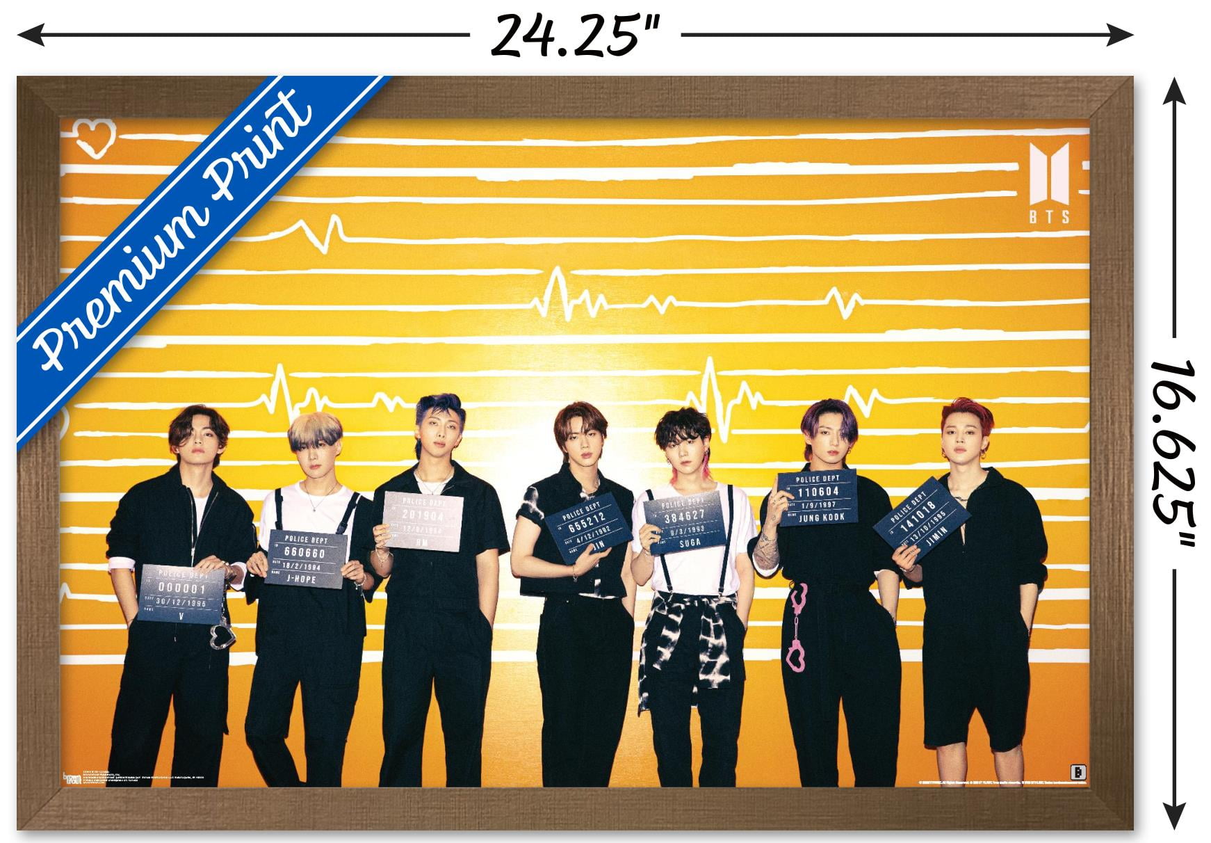 BTS - Lineup Wall Poster, 14.725