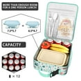thumbnail image 2 of Portable Bento Bag with Floral Design – Insulated Waterproof Lunch Tote for Busy Days On-the-Go, 2 of 5