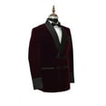 thumbnail image 2 of Mens Burgundy Velvet Smoking Jacket - Frogging Style Evening & Wedding Wear, 2 of 4
