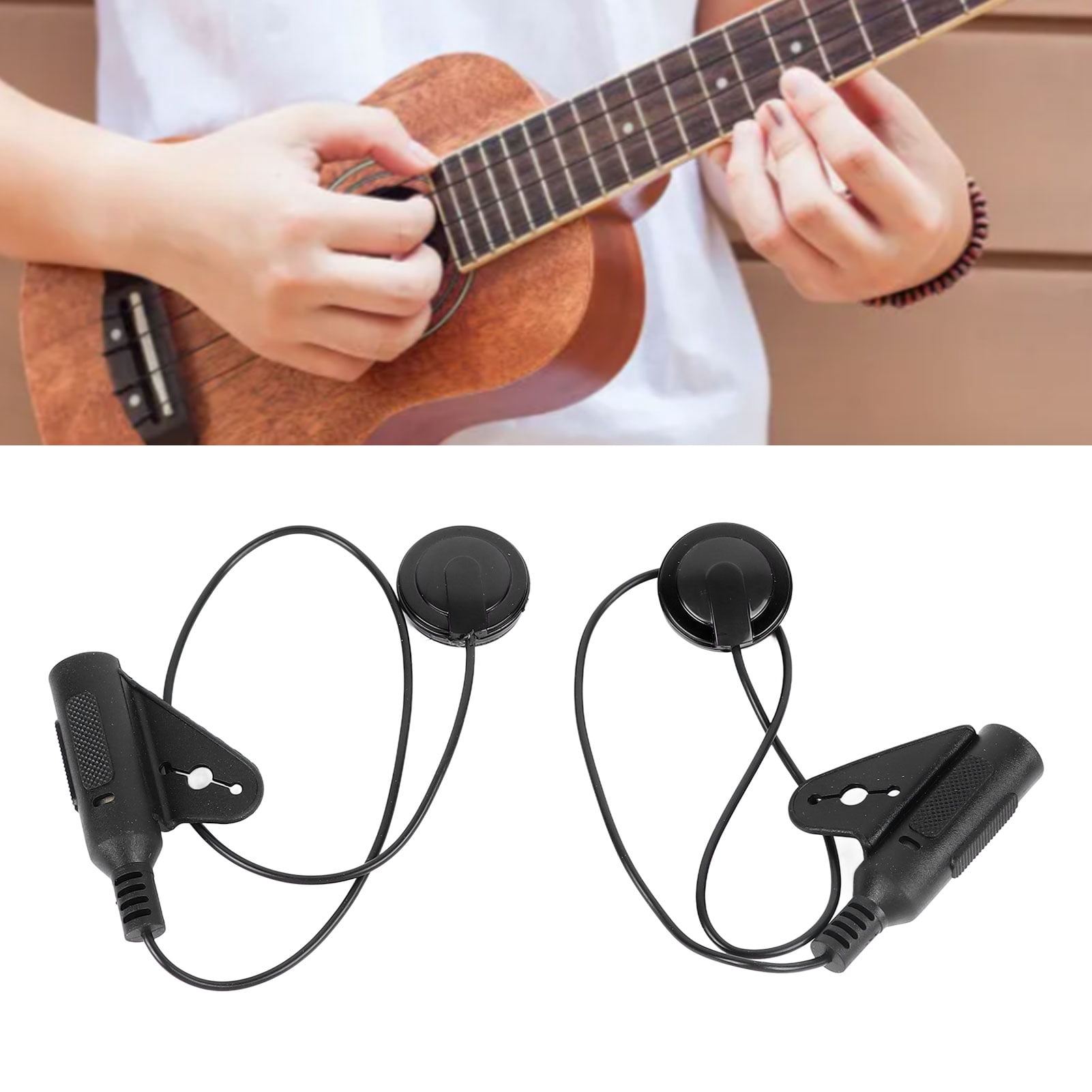 Micro Piezo Pour Guitare Acoustique - Micro Contact Adhésif 6.35mm - Violon, Ukulélé, Mandoline