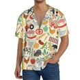 thumbnail image 1 of Balery Farm Camisa Casual de Manga Corta con Botones para Hombre, Texturizada, Estilo Cubano, para Playa, Verano-X-Large, 1 of 5