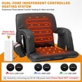 thumbnail image 4 of MOPHOTO Heated Stadium Seats for Bleachers with Back Support, 3 Levels Heating Stadium Seating for Bleachers Seat with Backrest, Armrest, Portable Stadium Chair for Outdoor, 4 of 9