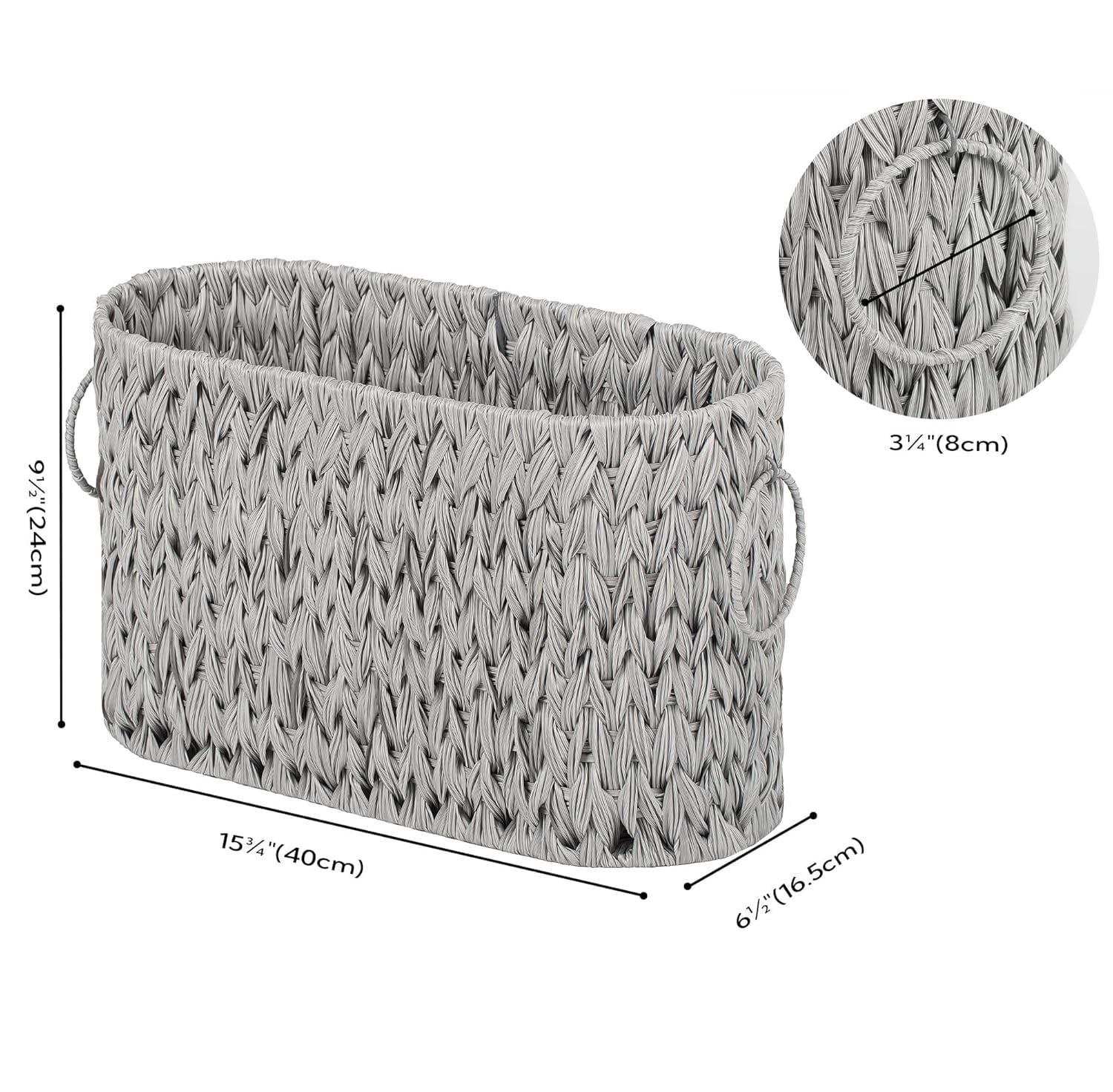 Toilet Paper Storage, Toilet Paper Basket for Bathroom, Toilet Paper Organizer for 6 Mega Rolls, Toilet Paper Holder Free Standing, Wicker Basket for Bathroom Storage