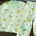 thumbnail image 4 of masbird Boys Girls Pajamas Little Toddler Long Sleeves and Pants Pajamas 2-Piece Pjs Set Kids Sleepwear 6-12 Months 12-24 Months 2t 3t 4t 5t 6t 7t 8t 9t(Green,3-4 Y), 4 of 4