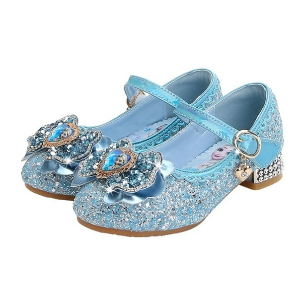 Chaussures de princesse Disney à talons hauts,pour enfants, pour fête, pour  l'été, nouvelles sandales, pour bébé et petite fille, en cristal, taille 23  à 36