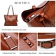 thumbnail image 3 of ALARION Bolso bandolera con asa superior para mujer, 1-marrón, M, 3 of 5