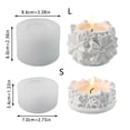 thumbnail image 5 of 3D Flower Embossed Silicone Candlestick Molds for Epoxy Resin Making Candle Holder Tealight Stand Gypsum Decoration, 5 of 12