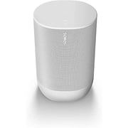 Restored Sonos Move Portable Smart Battery-Powered Speaker with Bluetooth and Wi-Fi White