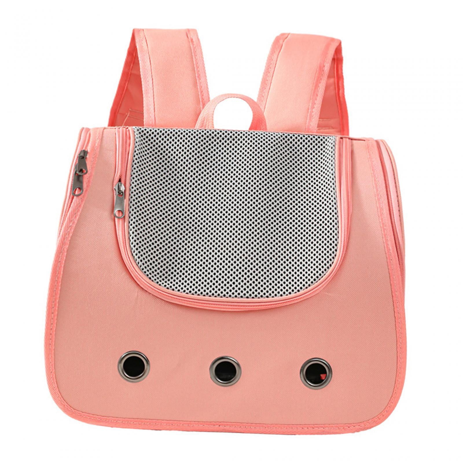 oshhnii Cat Backpack Carrier Comfortable Ventilation Portable Breathable Dog Cat Carrier Pink